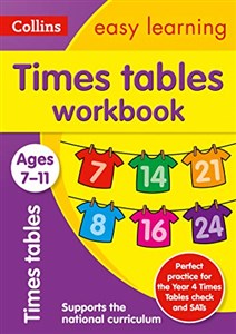 Obrazek Times Tables Workbook Ages 7-11: New Edition (Collins Easy Learning)