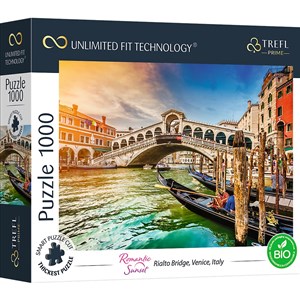 Picture of Puzzle 1000 UFT Romantic Sunset: Rialto Bridge, Venice, Italy