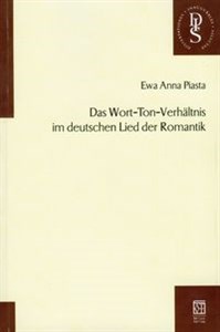 Picture of Das Wort-Ton- Verhaltnis im deutschen Lied der romantik