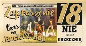 Obrazek Zaproszenie Urodziny 18 (10szt)