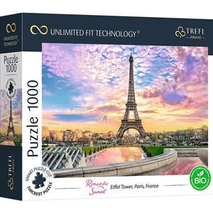 Picture of Trefl Puzzle 1000 UFT Romantic Sunset Eiffel Tower, Paris, France