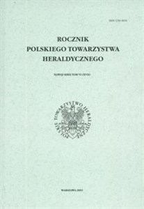 Obrazek Rocznik Polskiego Towarzystwa Heraldycznego tom VI (XVII)
