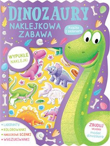 Picture of Dinozaury Naklejkowa zabawa Książka z zadaniami
