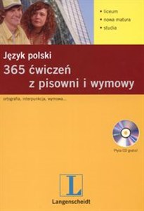 Obrazek Język polski 365 ćwiczeń z pisowni i wymowy ortografia interpunkcja wymowa