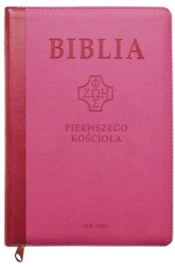 Picture of Biblia Pierwszego Kościoła różowa z paginatorami i suwakiem