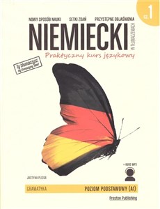Picture of Niemiecki w tłumaczeniach Gramatyka Część 1 Praktyczny kurs językowy Poziom podstawowy A1 + MP3