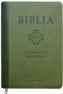 Obrazek Biblia Pierwszego Kościoła ciemnozielona z paginatorami i suwakiem