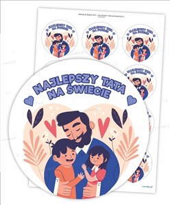Obrazek Naklejki najlepszy tata na świecie