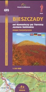 Obrazek Bieszczady od Komańczy po Tarnicę, Jezioro Solińskie Mapa turystyczna 1: 50 000