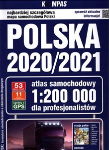 Obrazek Polska 2020/2021 Atlas samochodowy dla profesjonalistów 1: 200 000