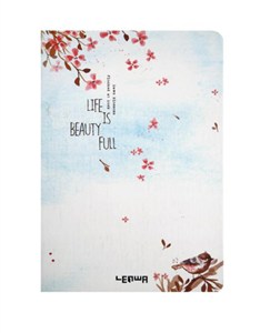 Picture of Notes A5/96K Wróbel i kwiaty wiśni