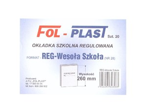 Obrazek Okładka na podr regulowana NR 28 (20szt)