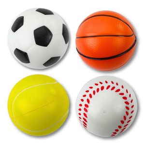 Picture of Piłeczki sportowe piankowe 6cm 4szt