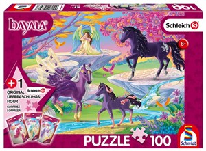Picture of Puzzle 100 Rodzina jednorożców + figurka G3