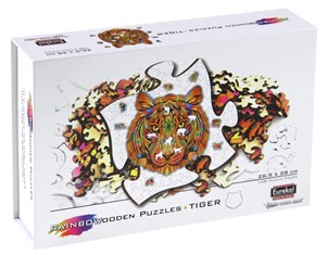 Picture of Puzzle drewniane kolorowe Tygrys