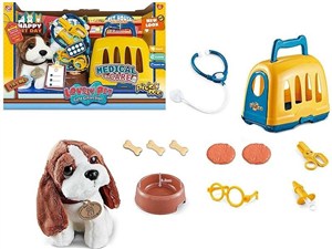 Picture of Piesek z klatką do przenoszenia