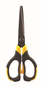 Obrazek Nożyczki biurowe Tetis 6 3/4 non-stick żółte