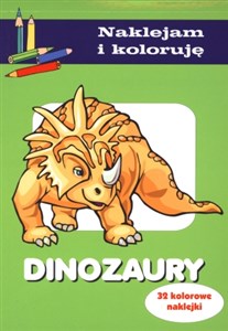Picture of Dinozaury Naklejam i koloruję 32 kolorowe naklejki