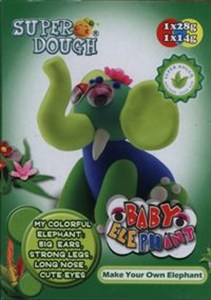 Obrazek Pianko-masa Super Dough Słonik niebieski