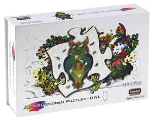 Picture of Puzzle drewniane kolorowe Sowa