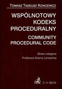 Obrazek Wspólnotowy kodeks proceduralny Community Procedural Code