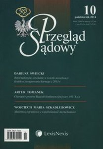 Obrazek Przegląd Sądowy 10/2014