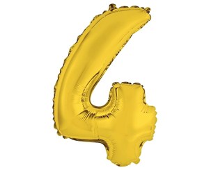 Obrazek Balon foliowy 4 złoty 35cm