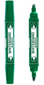 Picture of Marker suchościeralny dwustronny zielony (12szt)