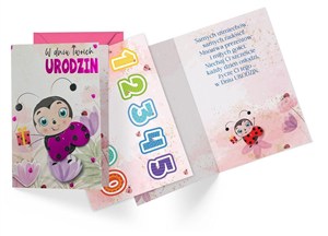 Obrazek Karnet B6 Urodziny dziecięce (wymienne cyfry)