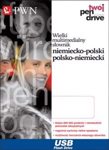 Obrazek Wielki multimedialny słownik niemiecko-polski, polsko-niemiecki Dodatkowo Wielki słownik ortograficzny PWN
