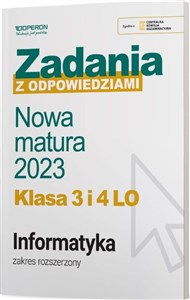 Picture of Nowa matura 2023 Informatyka Zadania z odpowiedziami Klasa 3 i 4 LO Zakres rozszerzony