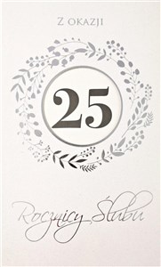Picture of Karnet Rocznica 25 LW-02