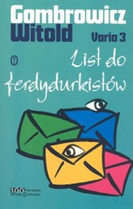 Picture of Varia 3 List do ferdydurkistów