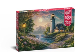 Picture of Puzzle 500 CherryPazzi Moonlight Lighthouse 20074