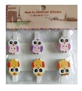 Picture of Klamerki ozdobne sowy