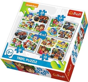 Picture of Puzzle 4w1 Wspólna zabawa Nickelodeon