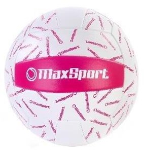 Obrazek Piłka siatkowa Max Sport biało-różowa
