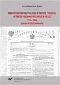 Elementy p... - Anna Stawarska-Rippel -  Książka z wysyłką do UK