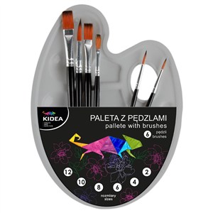 Picture of Paleta z pędzlami Kidea 7 elementów