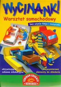 Obrazek Wycinanki Warsztat samochodowy aktywizująca zabawa edukacyjna