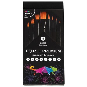 Obrazek Pędzle Premium Kidea  8szt.