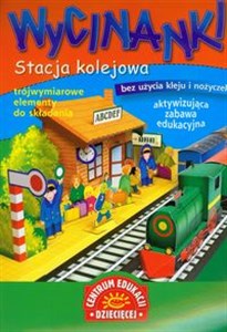 Obrazek Wycinanki Stacja kolejowa aktywizująca zabawa edukacyjna