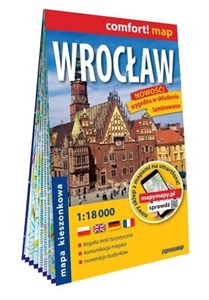 Obrazek Wrocław; laminowany plan miasta 1:18 000