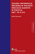 Zasada inf... - Jakub Kosowski -  books from Poland