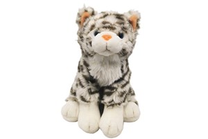 Picture of Pluszowy kot w szare paski