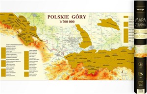 Picture of Polskie góry - mapa zdrapka, 1:700 000