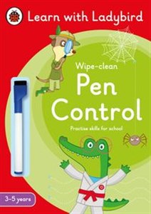 Obrazek Pen Control: A Learn with Ladybird Wipe-Clean Activity Book 3-5 years