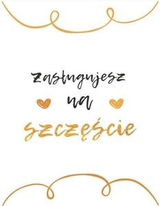 Obrazek A Kartka składana - Zasługujesz na szczęście