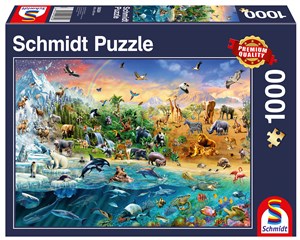Obrazek PQ Puzzle 1000 Królestwo zwierząt