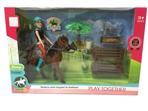 Picture of Koń z jeźdźcem i akcesoriami